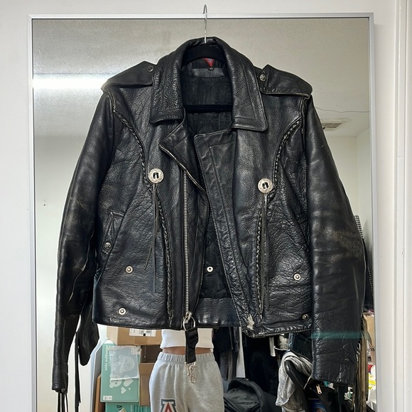 Verducci Vintage Leather Black Jacket